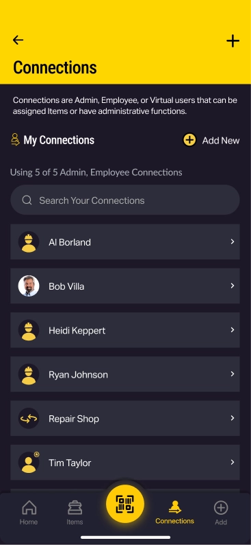 Mobile Connections Management tool management technology